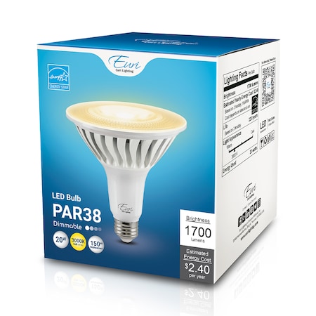Euri Lighting LED PAR38 150W Dim ES EP38-20W6001e
